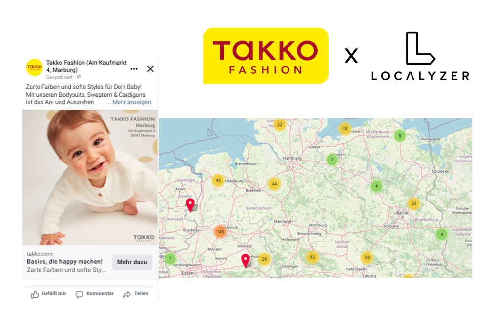 Takko-Analyse - lokale Online-Kampagnen mit Localyzer
